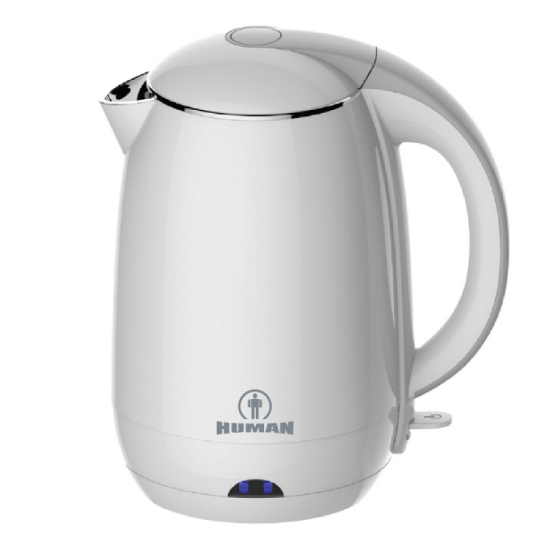 Human HU-5010W Βραστήρας με Σώμα  Διπλής Μόνωσης και Προστασία από Υπερθέρμανση 1.8Lt 2200W Λευκό